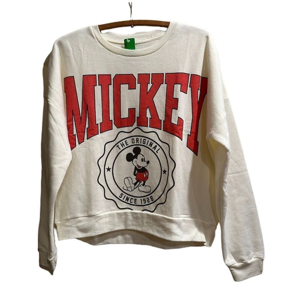Mickey Mouse Crewneck Sweatshirt "The Original Since 1928" - White - Size Large